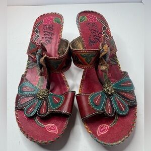 Elite by Corkys Jamaica Slip On Sandals Size 7